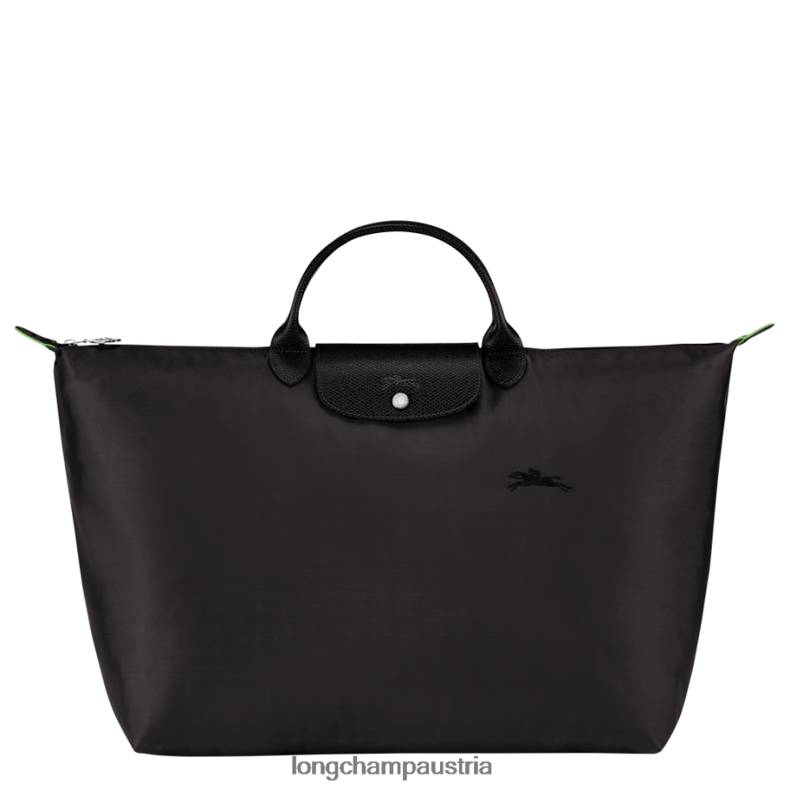 Taschen bei Longchamp Frauen Grüne Reisetasche von Le Plage Schwarz 2008BJ786