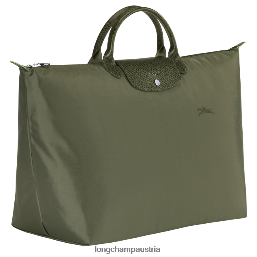 Taschen bei Longchamp Frauen Grüne Reisetasche von Le Plage Wald 2008BJ787