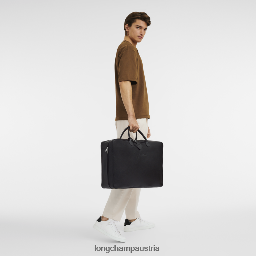 Taschen bei Longchamp Frauen Le Foulonne-Koffer Schwarz 2008BJ826