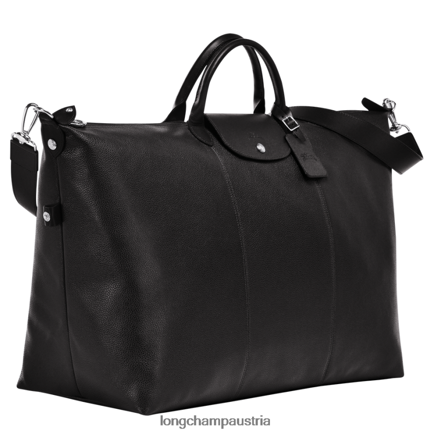 Taschen bei Longchamp Frauen Le Foulonne Reisetasche Schwarz 2008BJ827