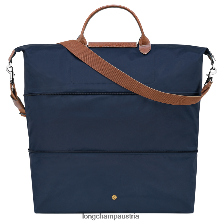 Taschen bei Longchamp Frauen Le Plage Original Reisetasche erweiterbar Marine 2008BJ821