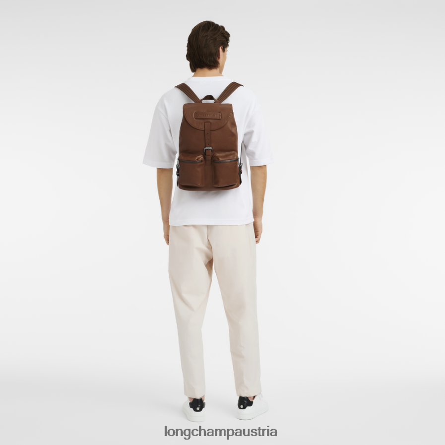 Taschen bei Longchamp Frauen 3D-Rucksack Cognac 2008BJ453