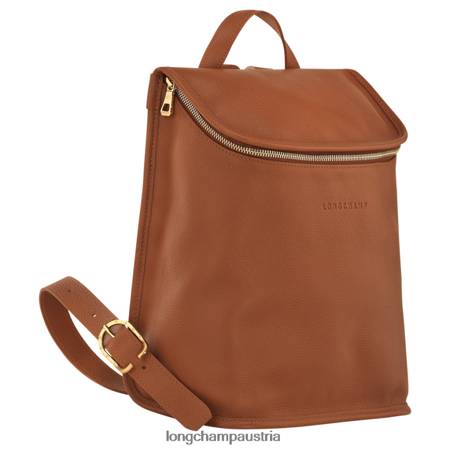 Taschen bei Longchamp Frauen Le Foulonne Rucksack Karamell 2008BJ427