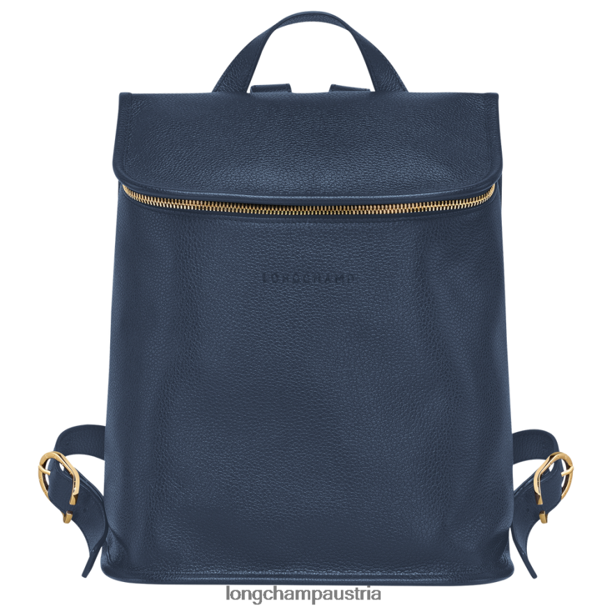 Taschen bei Longchamp Frauen Le Foulonne Rucksack Marine 2008BJ430