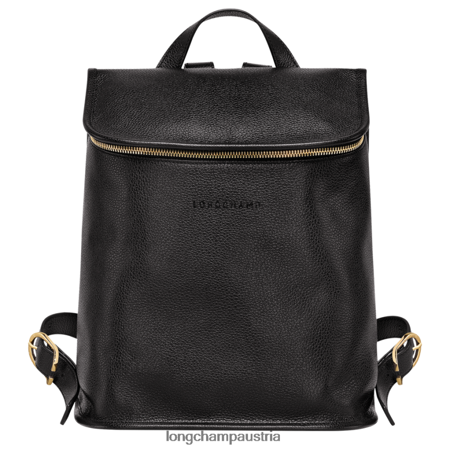 Taschen bei Longchamp Frauen Le Foulonne Rucksack Schwarz 2008BJ426