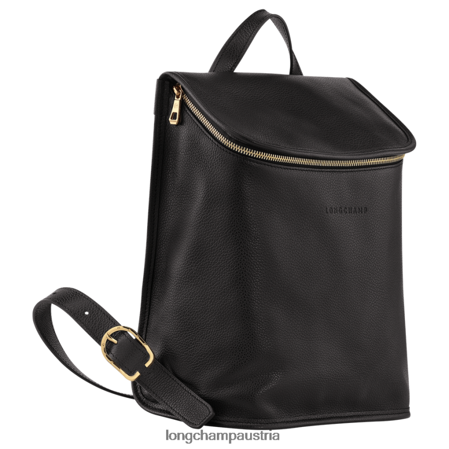Taschen bei Longchamp Frauen Le Foulonne Rucksack Schwarz 2008BJ426