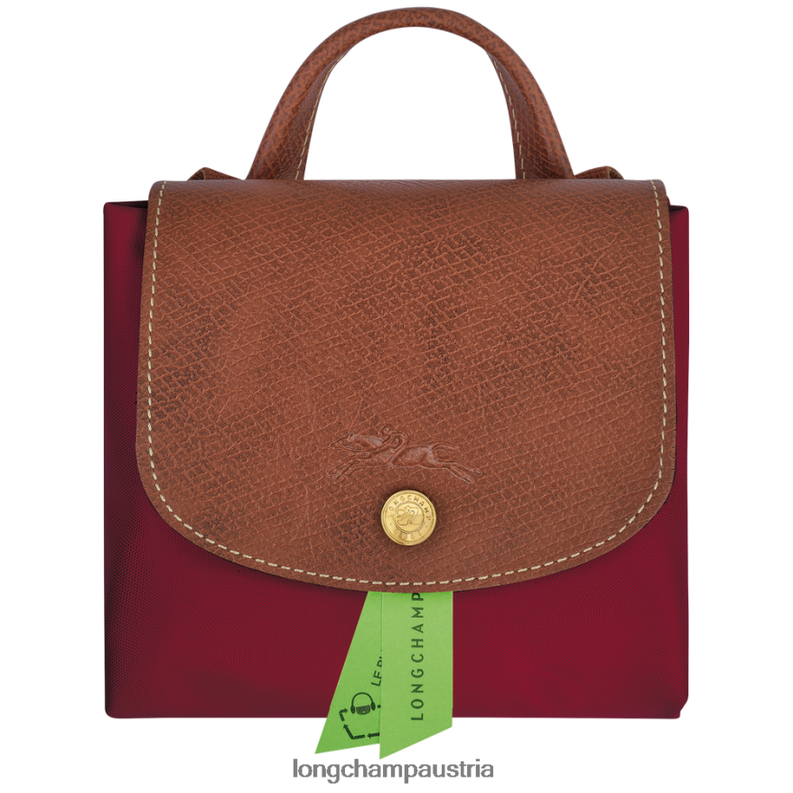 Taschen bei Longchamp Frauen Le Plage Original-Rucksack Rot 2008BJ443