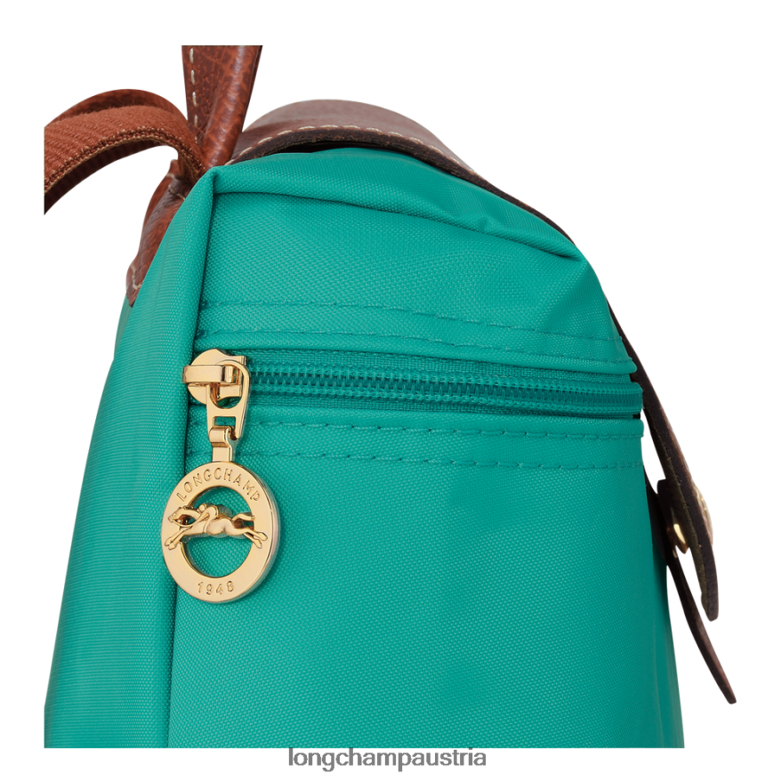 Taschen bei Longchamp Frauen Le Plage Original-Rucksack Türkis 2008BJ445