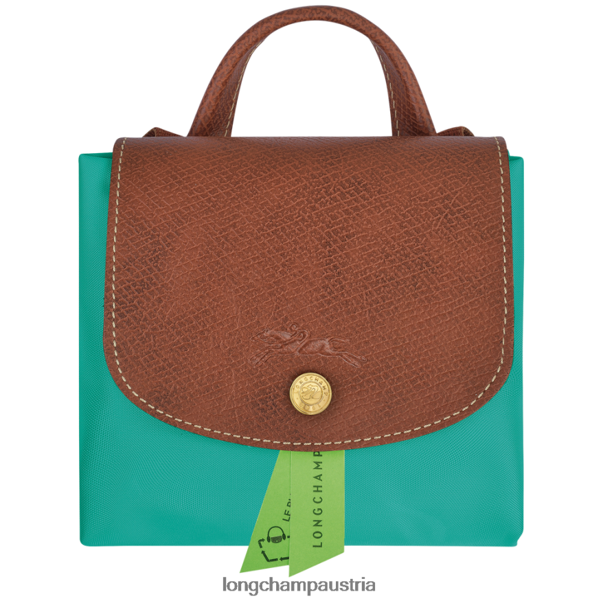 Taschen bei Longchamp Frauen Le Plage Original-Rucksack Türkis 2008BJ445