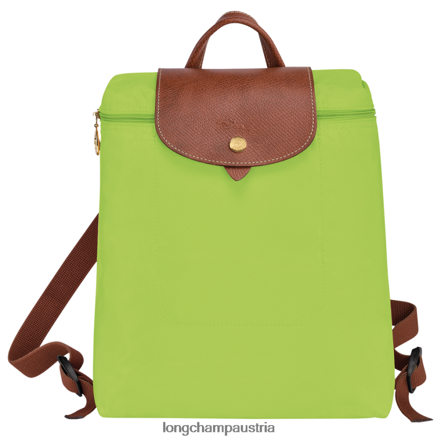 Taschen bei Longchamp Frauen Le Plage Original-Rucksack grünes Licht 2008BJ442