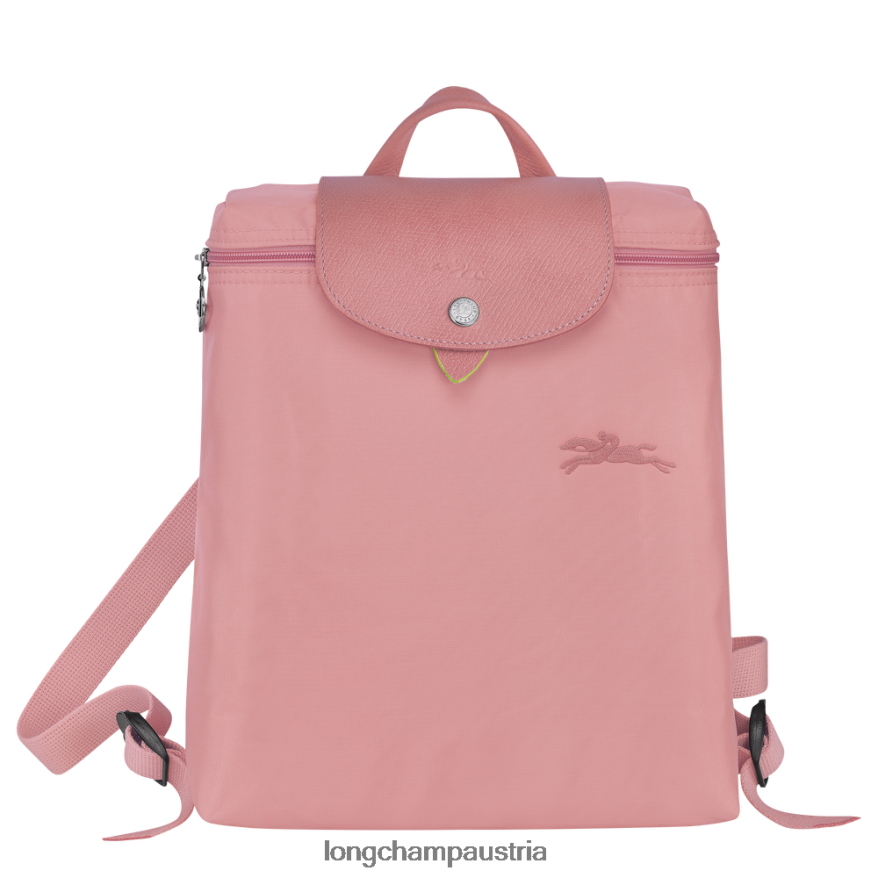 Taschen bei Longchamp Frauen Le Plage grüner Rucksack Blütenblatt rosa 2008BJ440