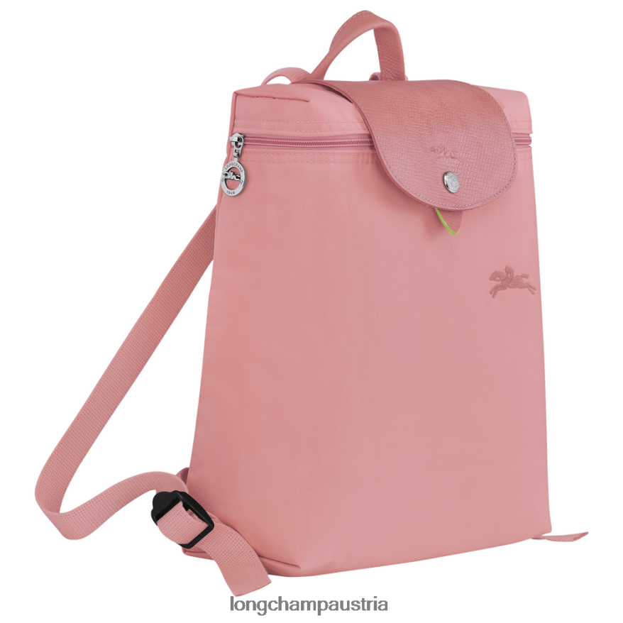 Taschen bei Longchamp Frauen Le Plage grüner Rucksack Blütenblatt rosa 2008BJ440