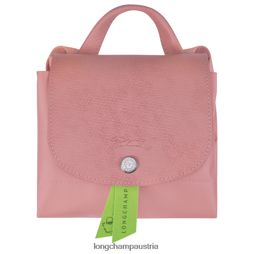 Taschen bei Longchamp Frauen Le Plage grüner Rucksack Blütenblatt rosa 2008BJ440