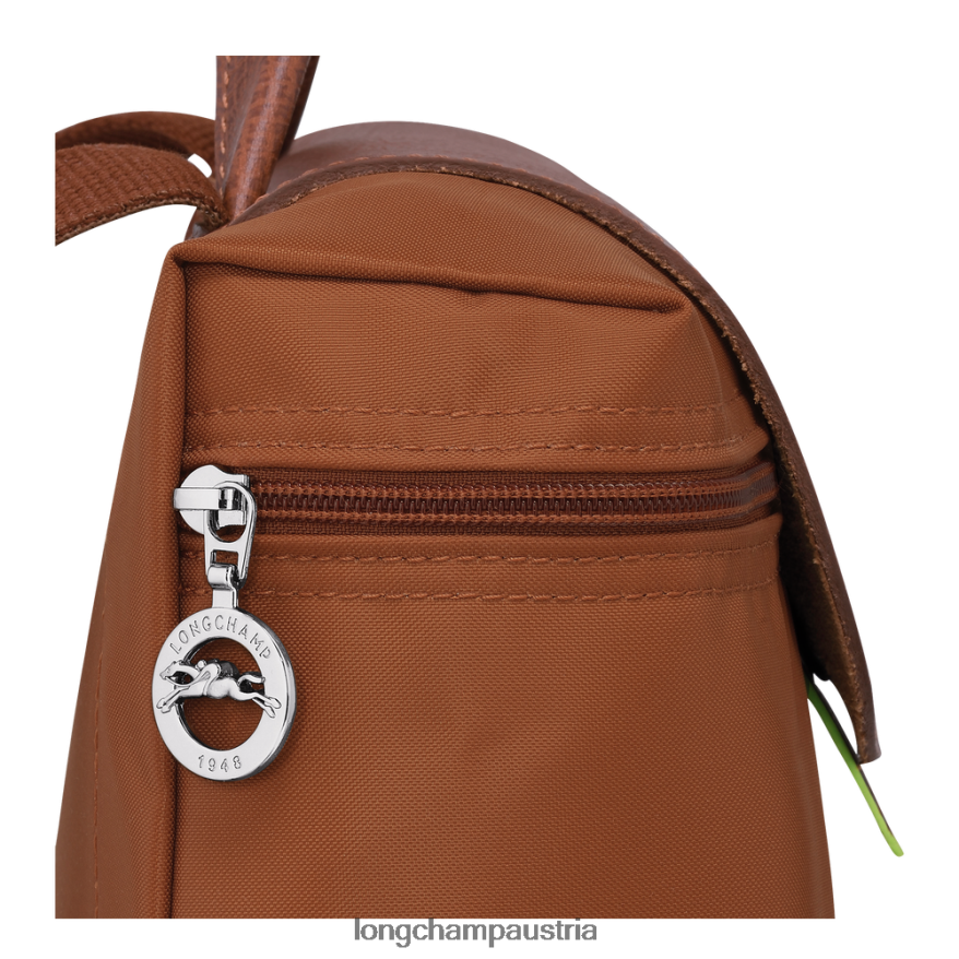 Taschen bei Longchamp Frauen Le Plage grüner Rucksack Cognac 2008BJ436