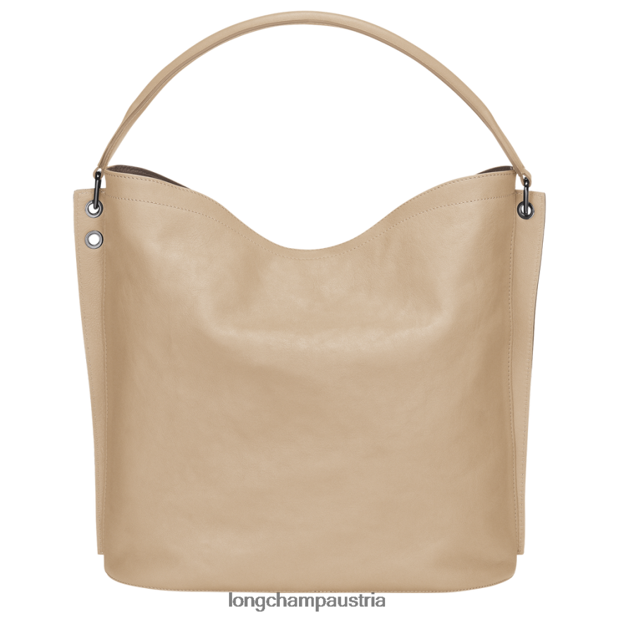 Taschen bei Longchamp Frauen 3D-Hobo-Tasche Beige 2008BJ399