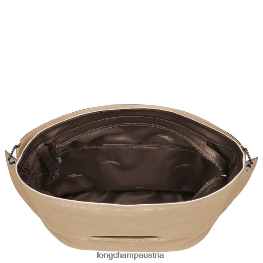 Taschen bei Longchamp Frauen 3D-Hobo-Tasche Beige 2008BJ399