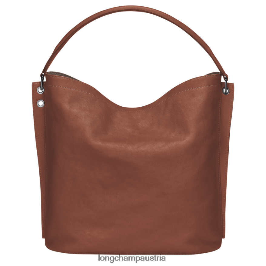 Taschen bei Longchamp Frauen 3D-Hobo-Tasche Cognac 2008BJ402