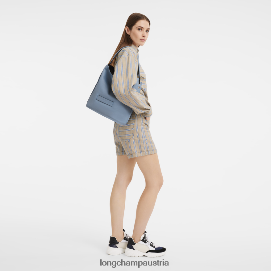 Taschen bei Longchamp Frauen 3D-Hobo-Tasche Schiefer 2008BJ400