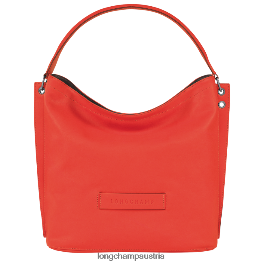 Taschen bei Longchamp Frauen 3D-Hobo-Tasche orange 2008BJ401