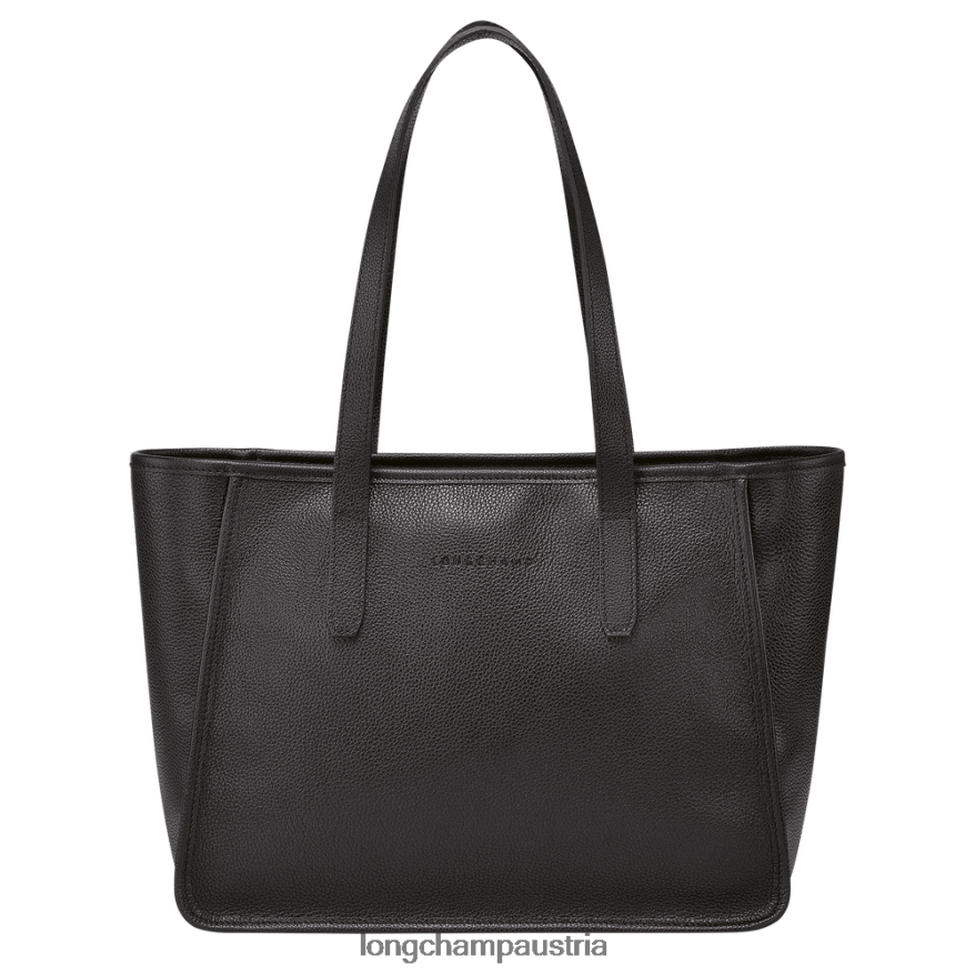 Taschen bei Longchamp Frauen Le Foulonne-Einkaufstasche Schwarz 2008BJ384