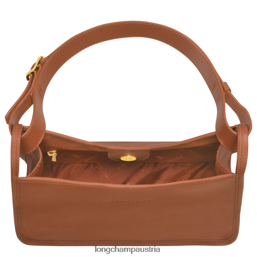 Taschen bei Longchamp Frauen Le Foulonne Hobo-Tasche Karamell 2008BJ389