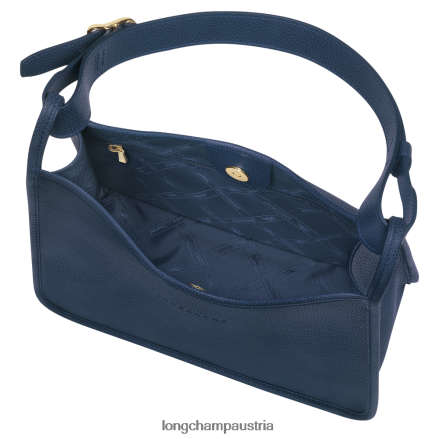 Taschen bei Longchamp Frauen Le Foulonne Hobo-Tasche Marine 2008BJ391