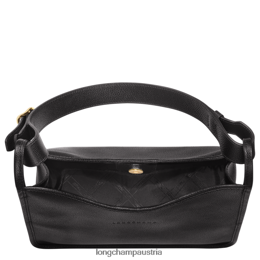 Taschen bei Longchamp Frauen Le Foulonne Hobo-Tasche Schwarz 2008BJ388