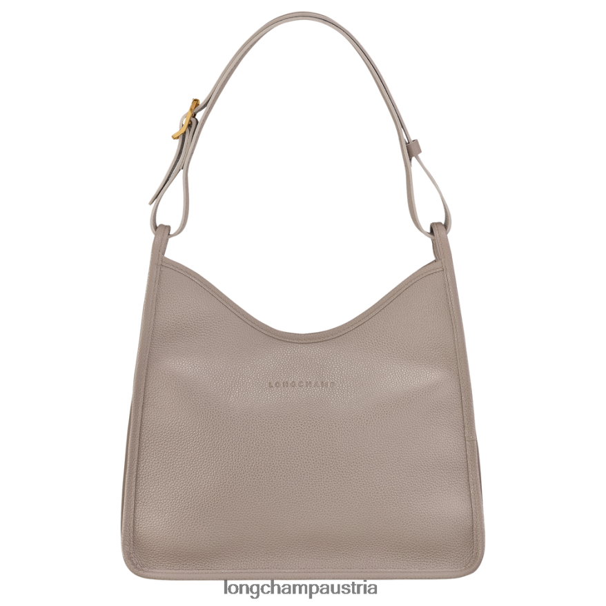 Taschen bei Longchamp Frauen Le Foulonne Hobo-Tasche Turteltaube 2008BJ390