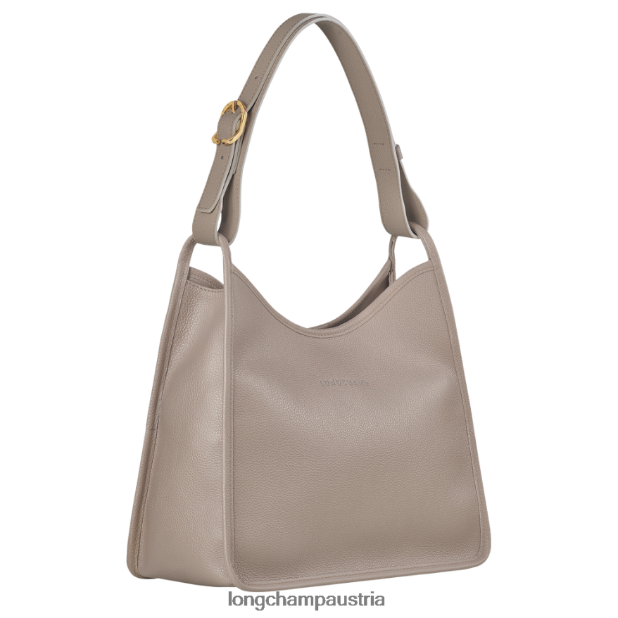 Taschen bei Longchamp Frauen Le Foulonne Hobo-Tasche Turteltaube 2008BJ390