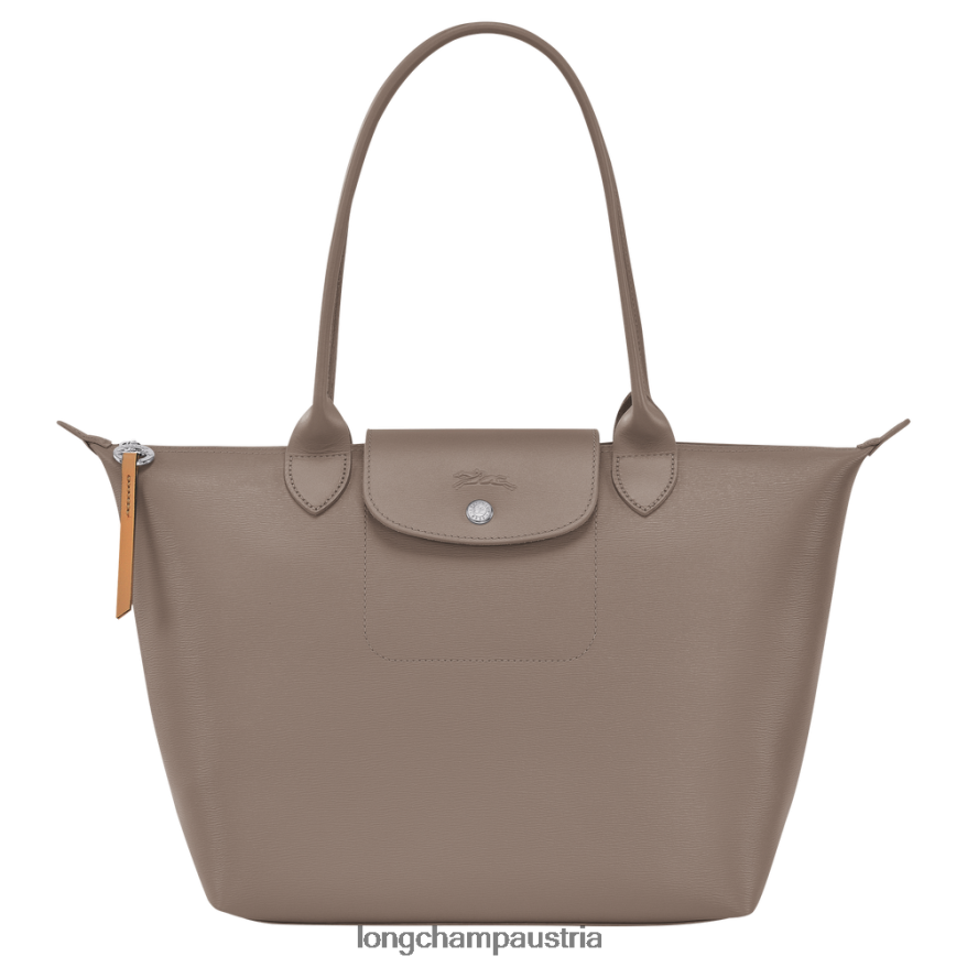 Taschen bei Longchamp Frauen Le Plage City-Einkaufstasche Taupe 2008BJ353