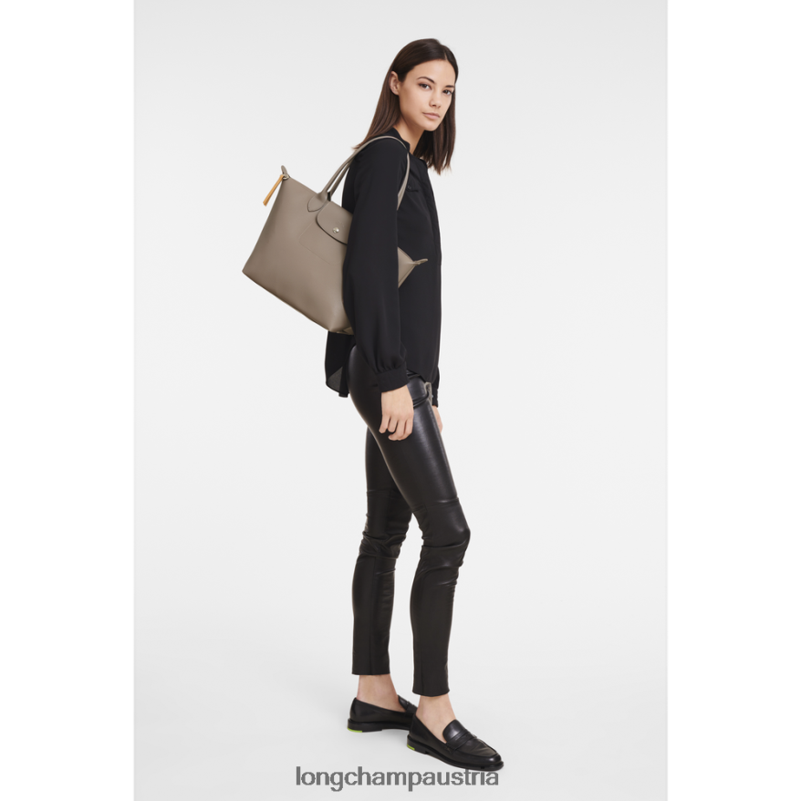 Taschen bei Longchamp Frauen Le Plage City-Einkaufstasche Taupe 2008BJ353