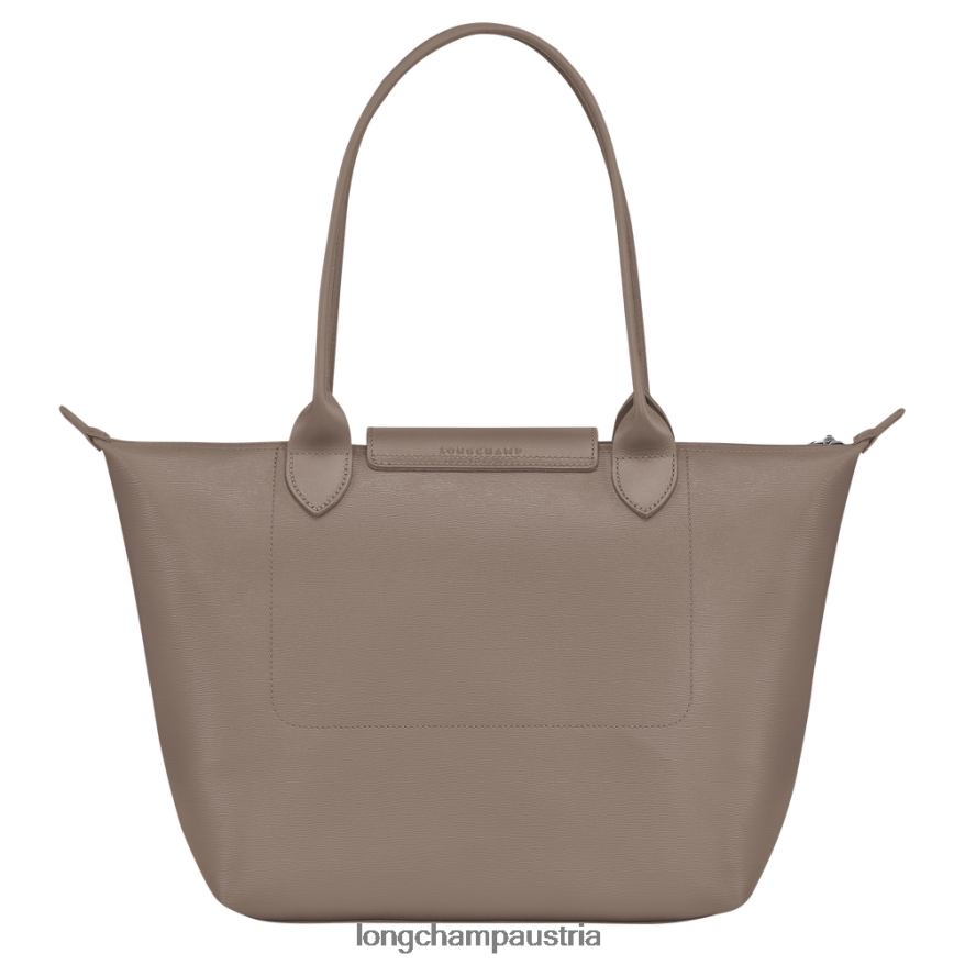 Taschen bei Longchamp Frauen Le Plage City-Einkaufstasche Taupe 2008BJ353