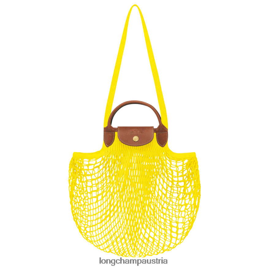 Taschen bei Longchamp Frauen Le Plage Filet-Netzbeutel Zitrone 2008BJ2