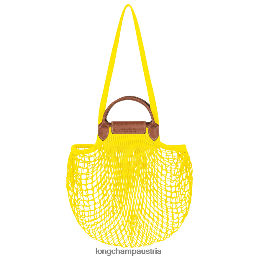 Taschen bei Longchamp Frauen Le Plage Filet-Netzbeutel Zitrone 2008BJ2