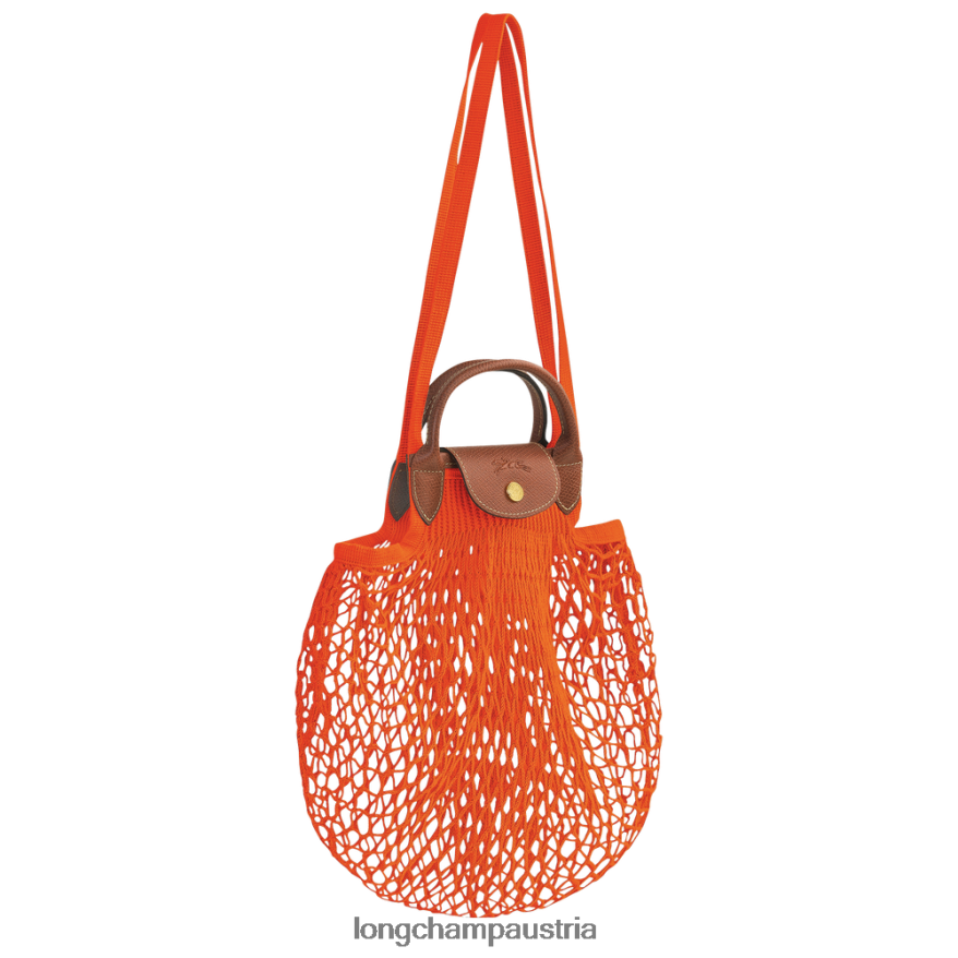Taschen bei Longchamp Frauen Le Plage Filet-Netzbeutel orange 2008BJ3