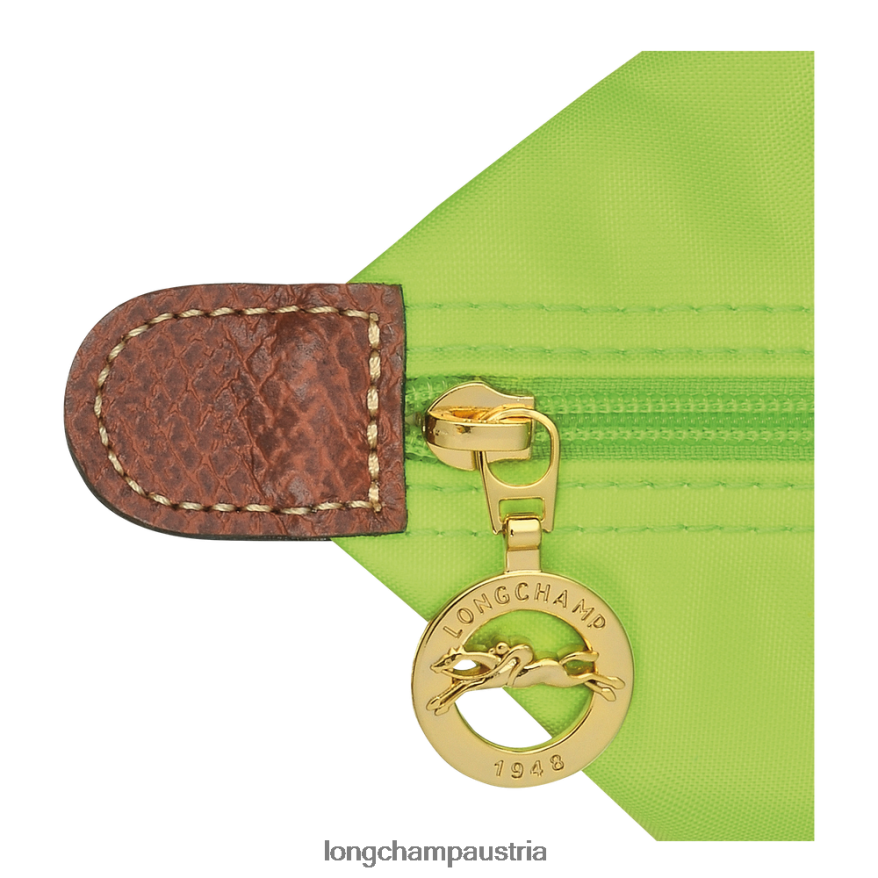 Taschen bei Longchamp Frauen Le Plage Original-Einkaufstasche grünes Licht 2008BJ422