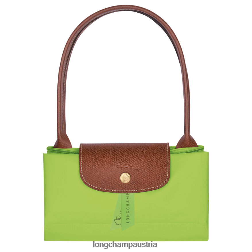 Taschen bei Longchamp Frauen Le Plage Original-Einkaufstasche grünes Licht 2008BJ422