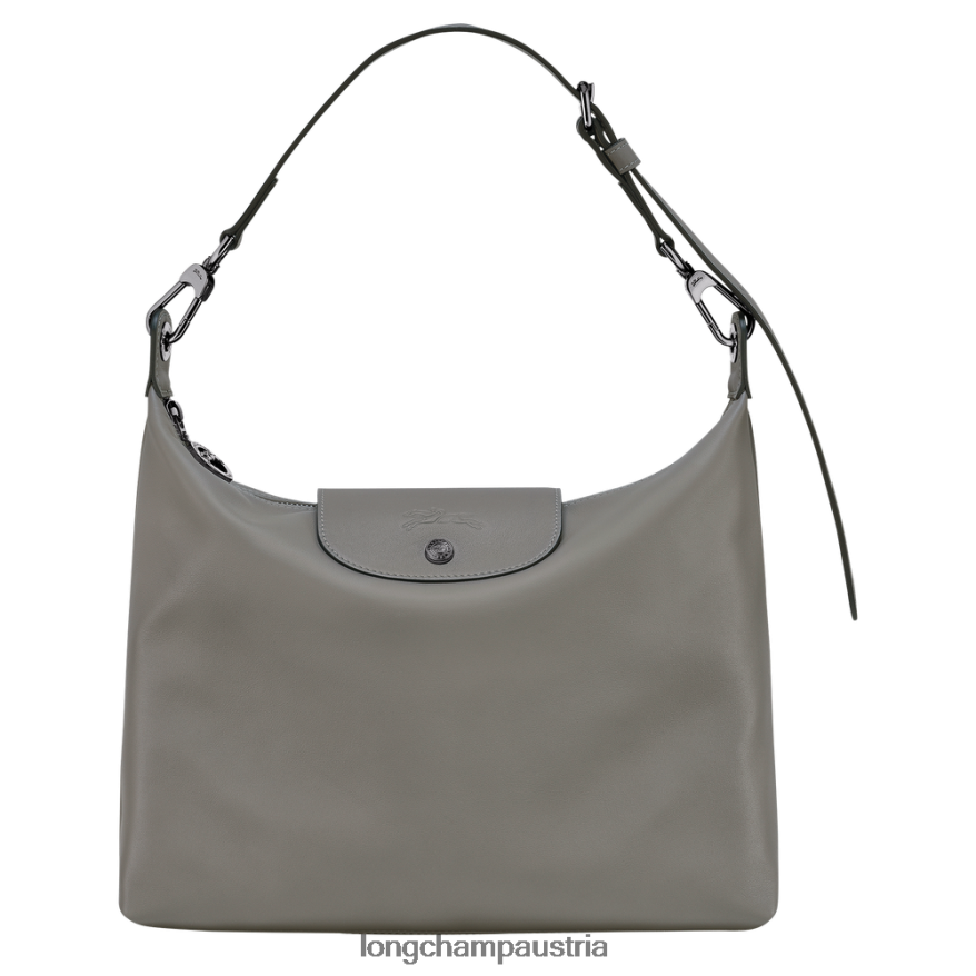Taschen bei Longchamp Frauen Le Plage Xtra Hobo-Tasche Turteltaube 2008BJ396