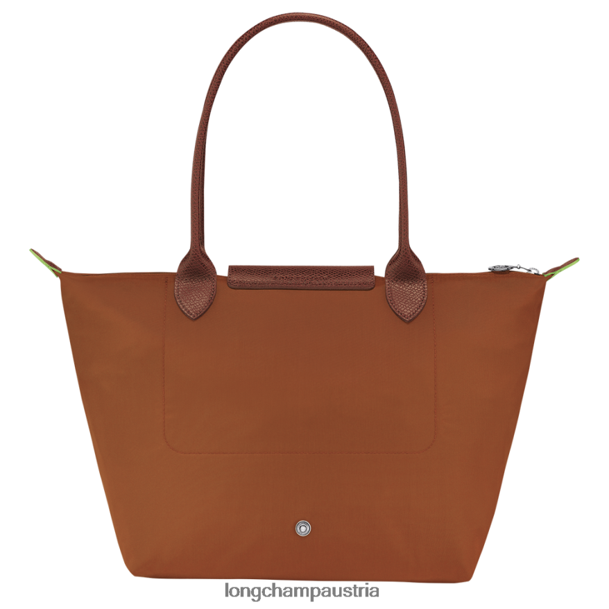 Taschen bei Longchamp Frauen Le Plage grüne Tragetasche Cognac 2008BJ410