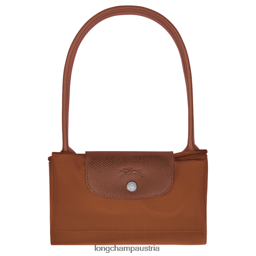 Taschen bei Longchamp Frauen Le Plage grüne Tragetasche Cognac 2008BJ410