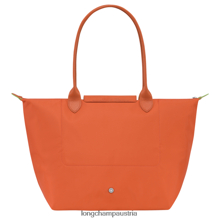 Taschen bei Longchamp Frauen Le Plage grüne Tragetasche Karotte 2008BJ407
