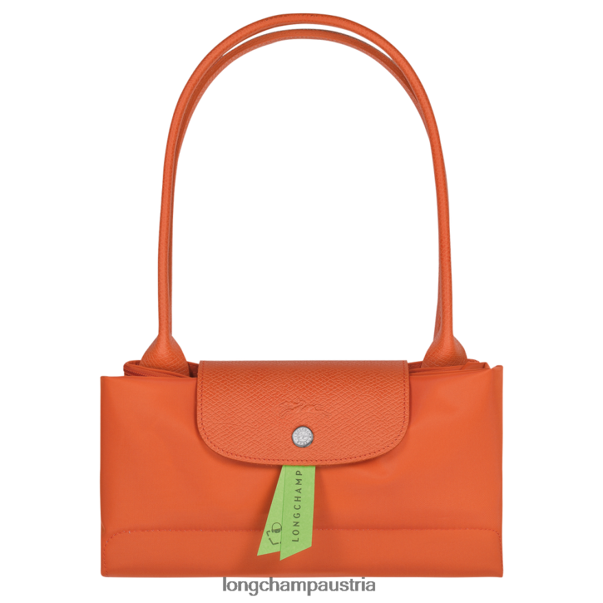 Taschen bei Longchamp Frauen Le Plage grüne Tragetasche Karotte 2008BJ407