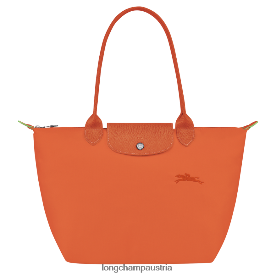 Taschen bei Longchamp Frauen Le Plage grüne Tragetasche Karotte 2008BJ413