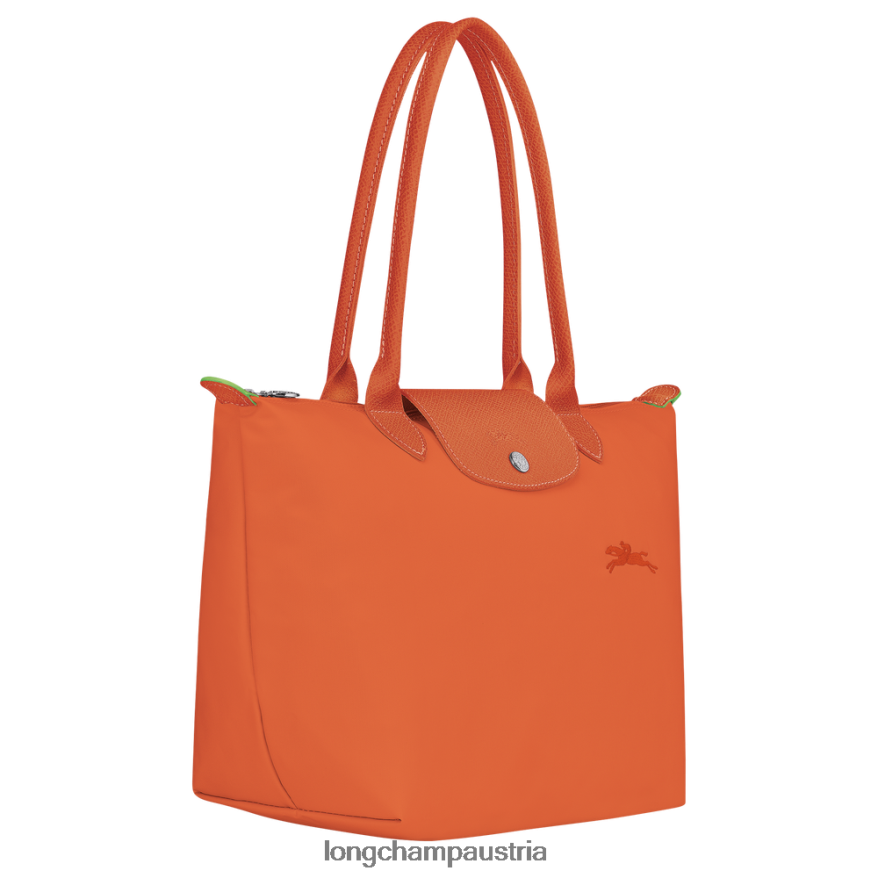 Taschen bei Longchamp Frauen Le Plage grüne Tragetasche Karotte 2008BJ413