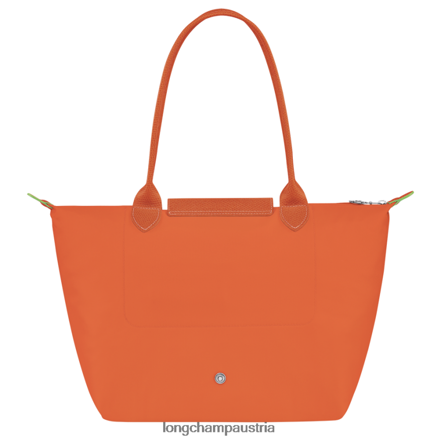 Taschen bei Longchamp Frauen Le Plage grüne Tragetasche Karotte 2008BJ413