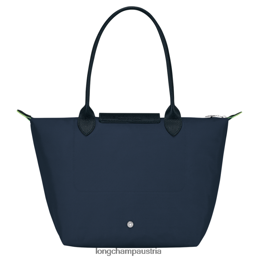 Taschen bei Longchamp Frauen Le Plage grüne Tragetasche Marine 2008BJ412