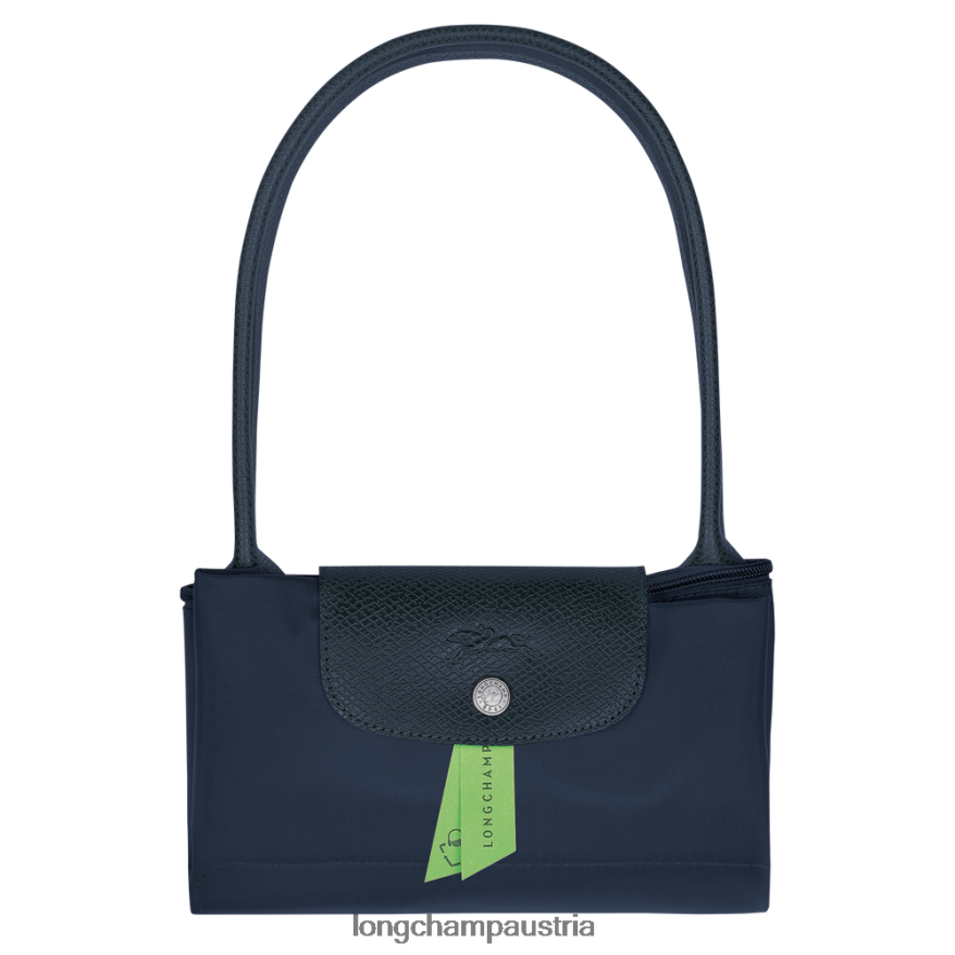 Taschen bei Longchamp Frauen Le Plage grüne Tragetasche Marine 2008BJ412