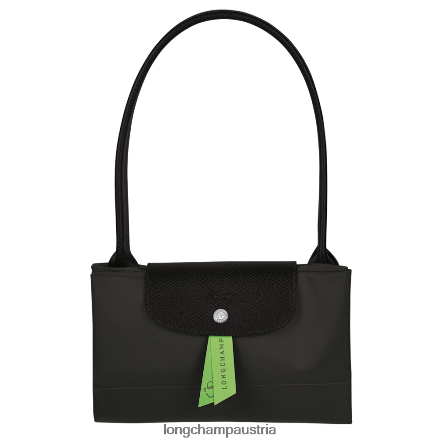 Taschen bei Longchamp Frauen Le Plage grüne Tragetasche Schwarz 2008BJ30