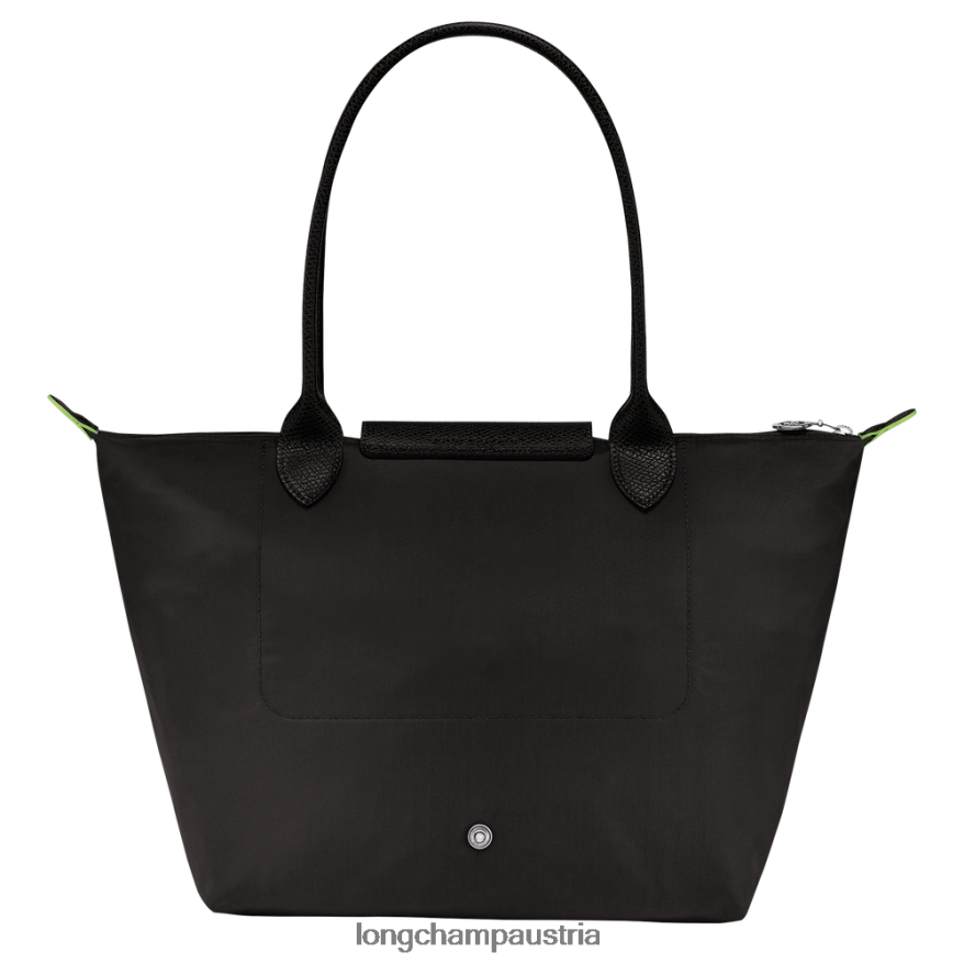 Taschen bei Longchamp Frauen Le Plage grüne Tragetasche Schwarz 2008BJ409