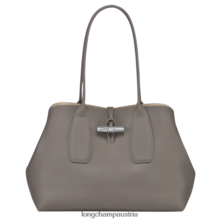 Taschen bei Longchamp Frauen Roseau-Einkaufstasche Turteltaube 2008BJ370